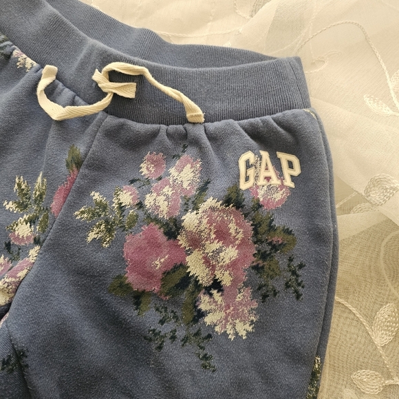GAP abstract floral joggers sweatpants kids size (S)6-7 - Picture 2 of 6